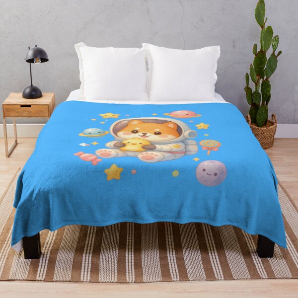 Item preview, Cute Fox Astronaut with Duck – Kawaii Pastel Space Galaxy Illustration designed and sold by p-frosty-design.
