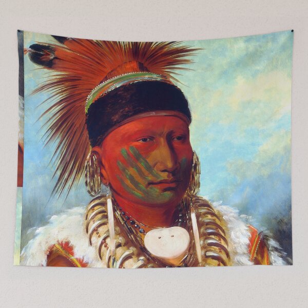 Item preview, White Cloud, Chief of the Iowas - George Catlin designed and sold by Jon-Baran.