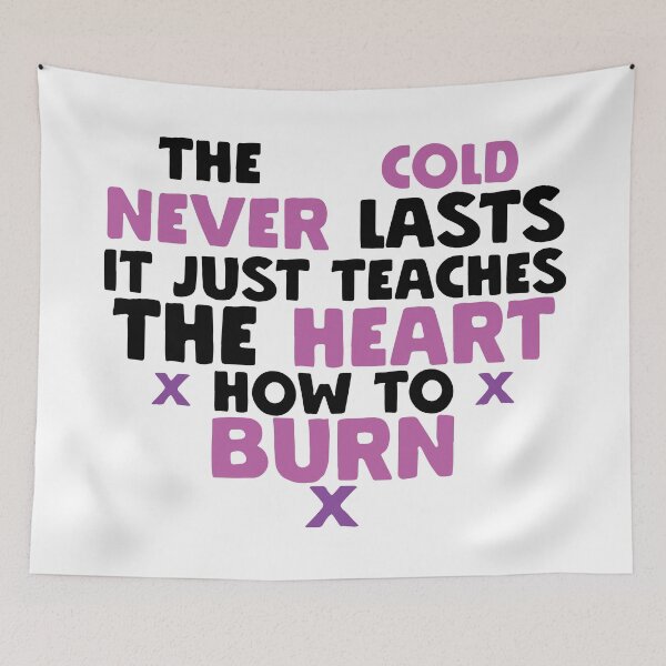 Item preview, The Cold Never Lasts It Just Teaches the Heart How to Burn designed and sold by pcarrollwriter.