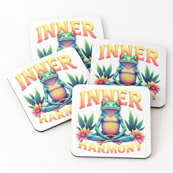 Item preview, Zen Frog Inner Harmony Yoga Meditation Aesthetic designed and sold by TS68.