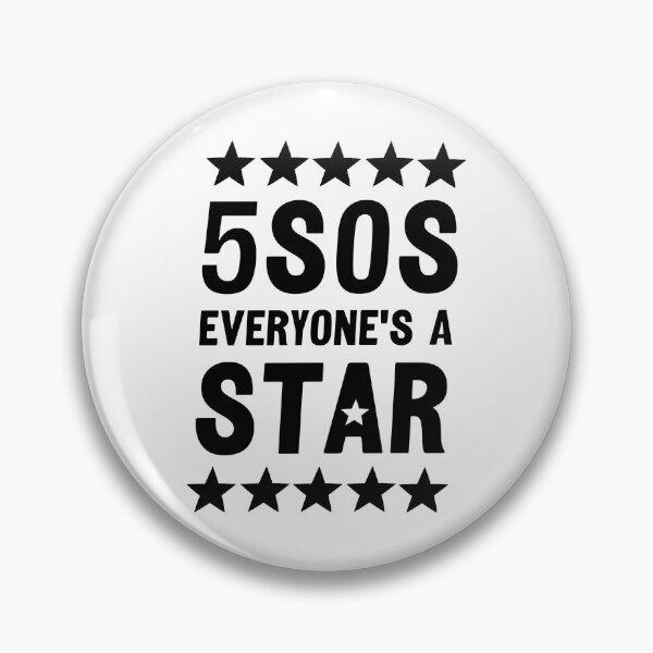 Item preview, Everyone is a Star - Bold Minimalist Lyric Graphic - Black on White Typography designed and sold by velvetearth.