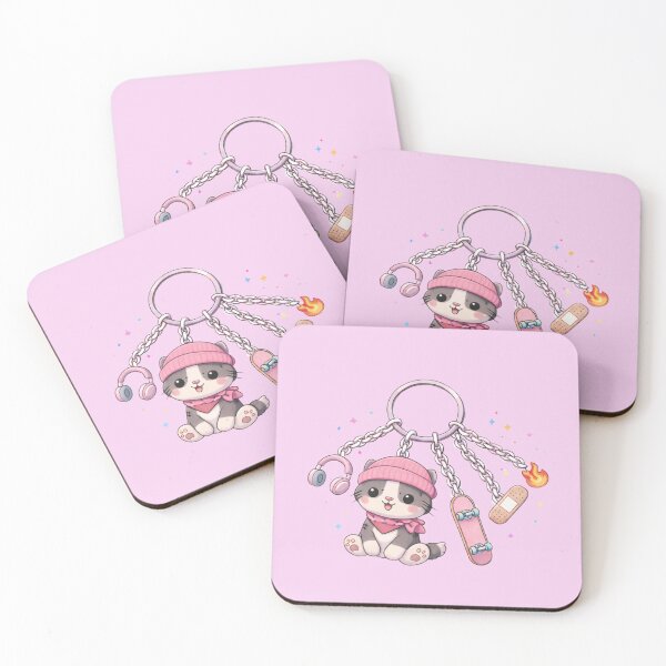Item preview, Skater Girl Keychain designed and sold by BritPoPBrat.