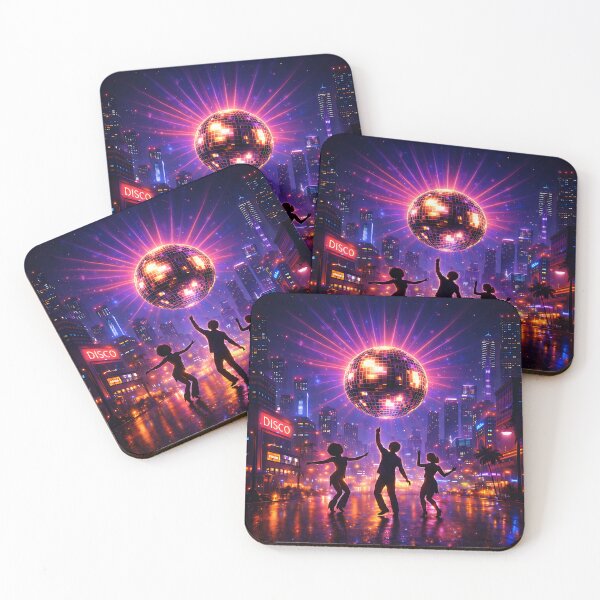 Item preview, Neon Disco City Night – Retro Dance Party Aesthetic 70s Glow Design designed and sold by Digital Culture Studio.