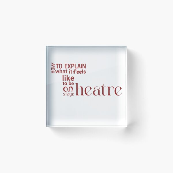 Item preview, What it feels to make theatre? - theatre lovers designed and sold by Substance_life.