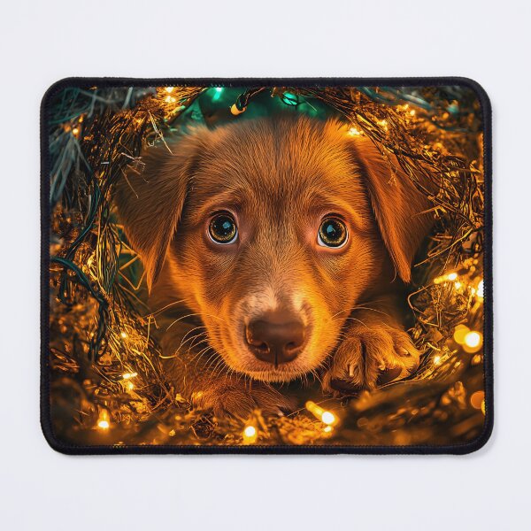 Item preview, Magical Puppy Eyes Christmas Lights Wonder designed and sold by DonaldWaltersxx.