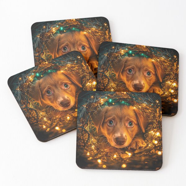 Item preview, Magical Puppy Eyes Christmas Lights Wonder designed and sold by DonaldWaltersxx.
