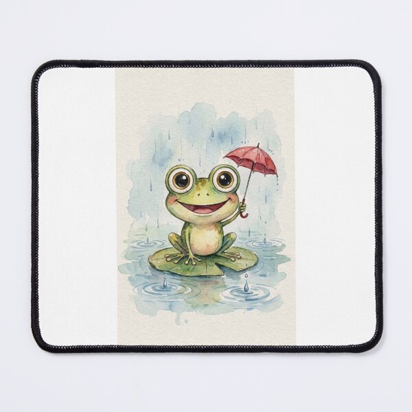 Item preview, Happy frog under an umbrella designed and sold by carlsmart1.