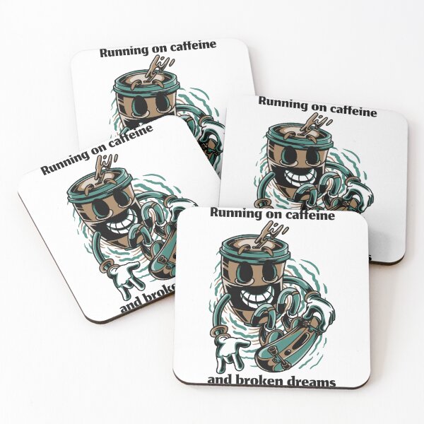 Item preview, Running on caffeine designed and sold by Aura gems and jewelry.