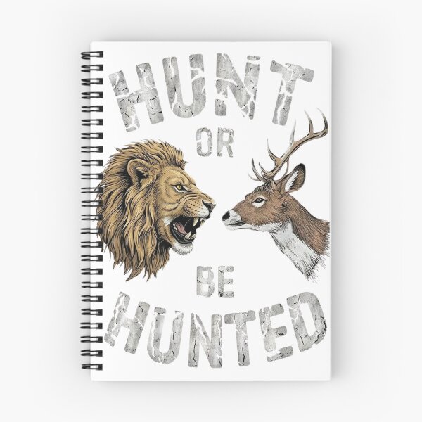 Item preview, Hunt or Be Hunted Lion vs Deer Design, Predator vs Prey Safari Graphic, Wild Animal Battle Art designed and sold by ColorFlick.