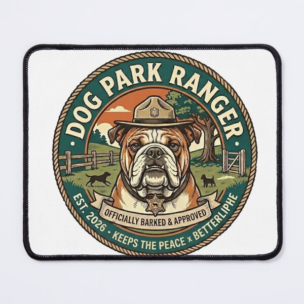 Item preview, Dog park ranger designed and sold by BulldogStudio.