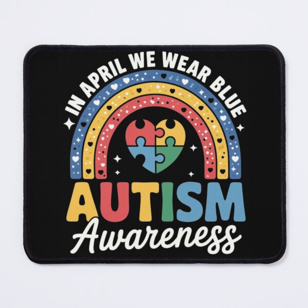 Item preview, Autism Awareness Rainbow In April We Wear Blue Ribbon Autism  designed and sold by Ali-printshop.