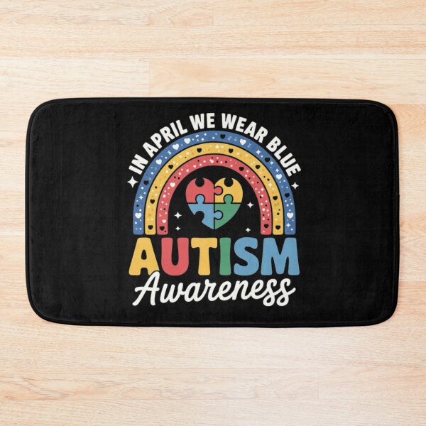 Item preview, Autism Awareness Rainbow In April We Wear Blue Ribbon Autism  designed and sold by Ali-printshop.