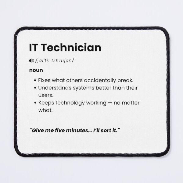 Item preview, IT Technician Definition | Funny Tech Support Gift designed and sold by Yuli Club.