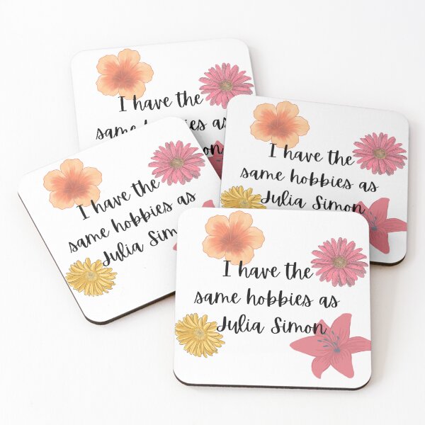Item preview, Julia Simon's hobbies designed and sold by RedBibSkiMemes.