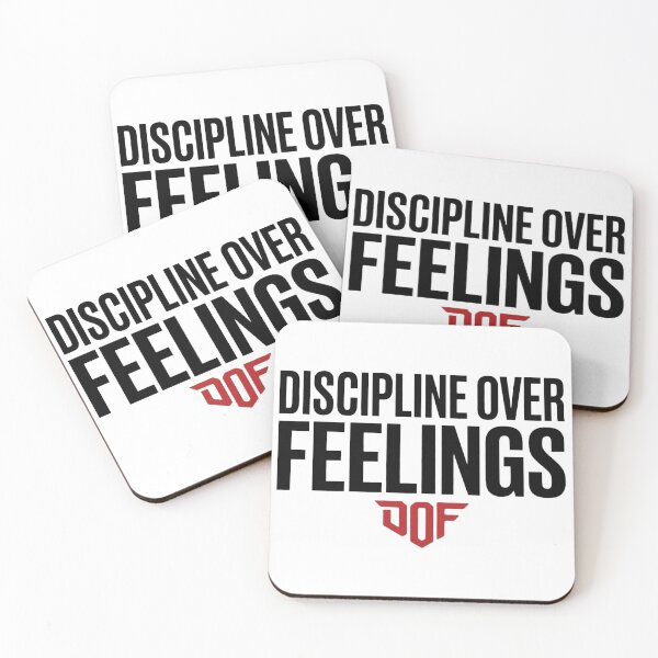 Item preview, Discipline Over Feelings T-Shirt – Gym Motivation Streetwear Design DOF designed and sold by No Excuses .