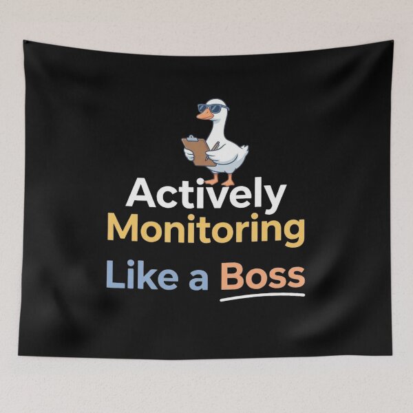 Item preview, Funny Goose Actively Monitoring Like a Boss Funny Goose Teacher Aesthetic Testing Day Design designed and sold by bilal sibgui.