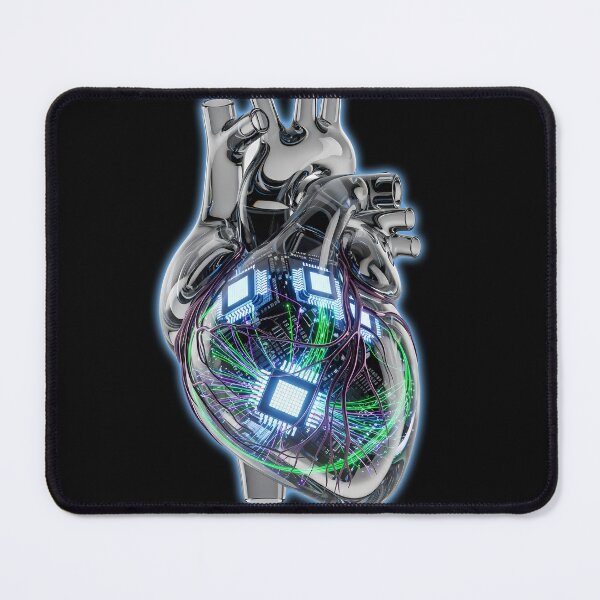 Item preview, Cybernetic Heart Neon Circuit Anatomy designed and sold by powersunlight.