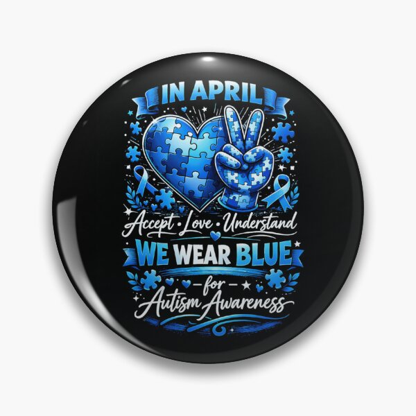 Item preview, in April We Wear Blue Autism Awareness Men Women Kids Autism designed and sold by Ali-printshop.
