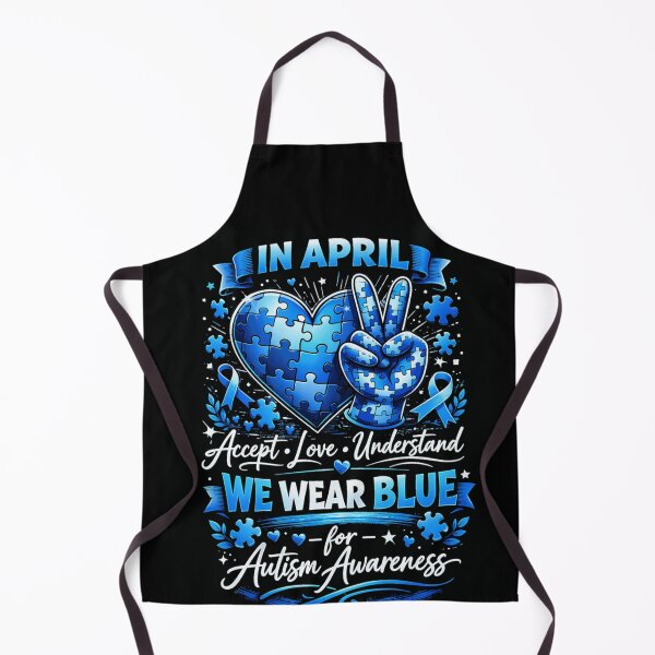 Item preview, in April We Wear Blue Autism Awareness Men Women Kids Autism designed and sold by Ali-printshop.