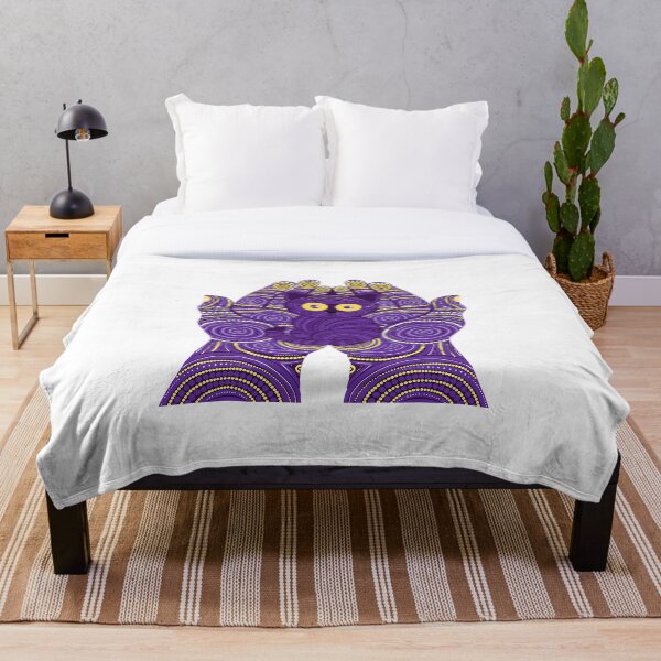 Item preview, Purple Mandala Cat Hands Dot Art designed and sold by Stellar Geometry.