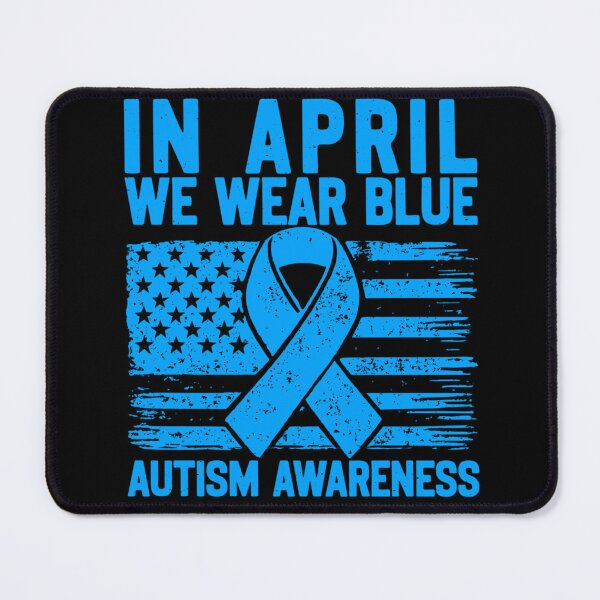 Item preview, in april we wear blue autism awareness designed and sold by Ali-printshop.