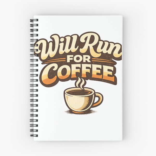 Item preview, Dark Vintage Painting Art – Will Run For Coffee – Funny Coffee Lover Quote T-Shirt designed and sold by BuzzifyStore.