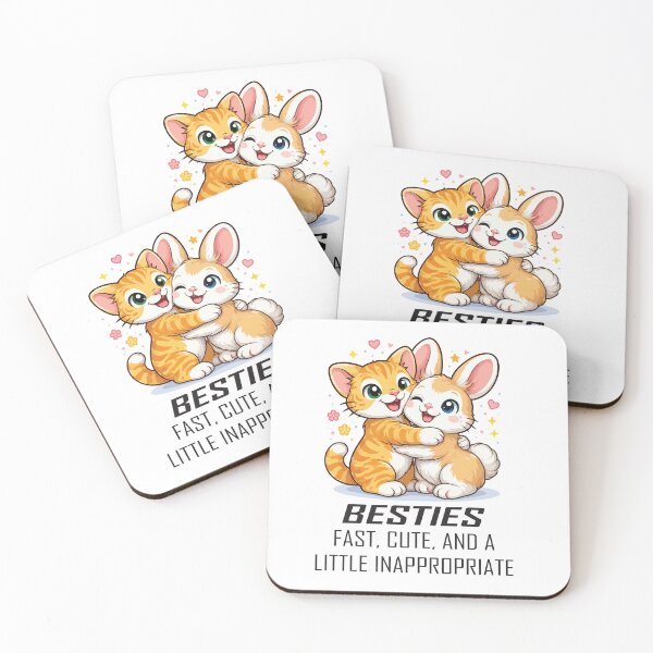 Item preview, Besties! Fast, Cute, and Inappropriate! designed and sold by Remake Design Lab.