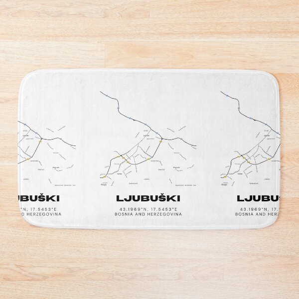 Item preview, Ljubuški Bosnia Minimalist Map Poster | Stylish City Map Art designed and sold by RM-Journey.