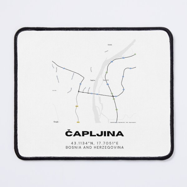 Item preview, Čapljina Bosnia Minimalist Map Art | Clean City Street Map Poster designed and sold by RM-Journey.