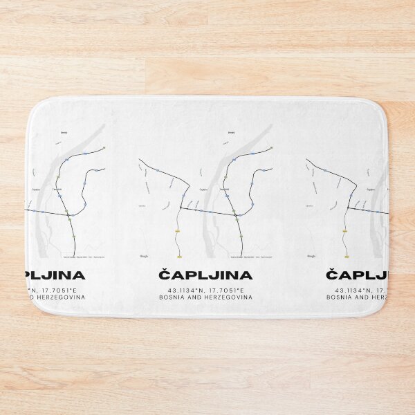 Item preview, Čapljina Bosnia Minimalist Map Art | Clean City Street Map Poster designed and sold by RM-Journey.