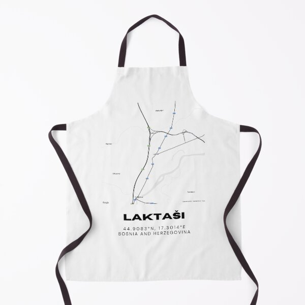 Item preview, Laktaši Bosnia Minimalist Map Poster | Modern City Street Map Art designed and sold by RM-Journey.
