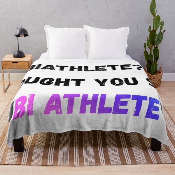 Item preview, bi-athlete? designed and sold by RedBibSkiMemes.