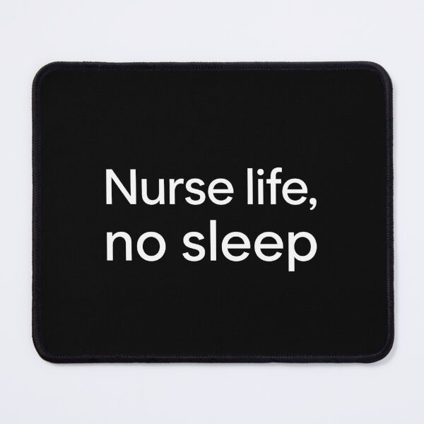 Item preview, Nurse Life No Sleep – Minimalist Healthcare Quote Typography designed and sold by ModdiesColors.