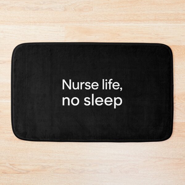 Item preview, Nurse Life No Sleep – Minimalist Healthcare Quote Typography designed and sold by ModdiesColors.