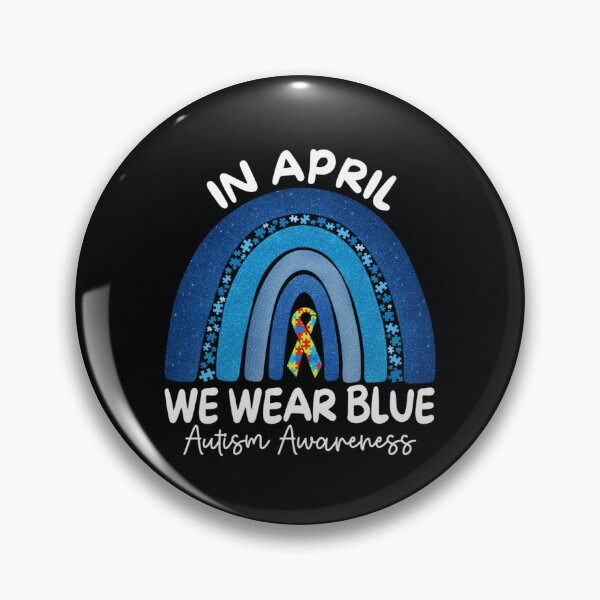 Item preview, Autism Awareness Rainbow In April We Wear Blue Ribbon Autism designed and sold by Ali-printshop.
