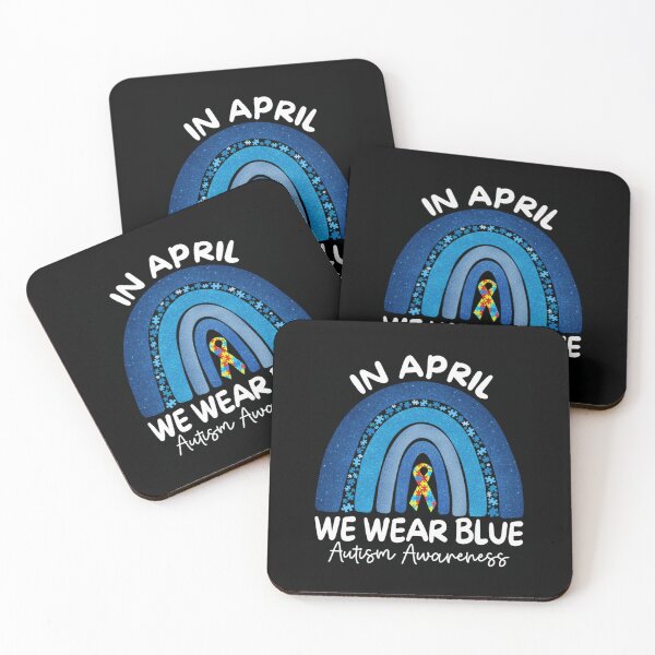 Item preview, Autism Awareness Rainbow In April We Wear Blue Ribbon Autism designed and sold by Ali-printshop.