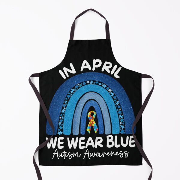 Item preview, Autism Awareness Rainbow In April We Wear Blue Ribbon Autism designed and sold by Ali-printshop.