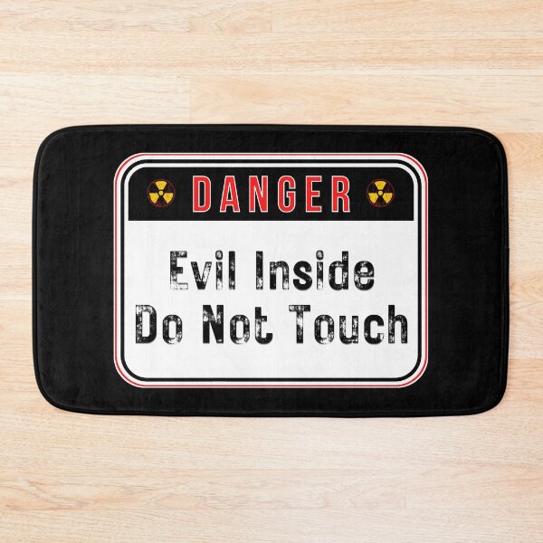 Item preview, DANGER:  Evil Inside - Do Not Touch - funny warning signs traffic designed and sold by DesignsFromTW-S.