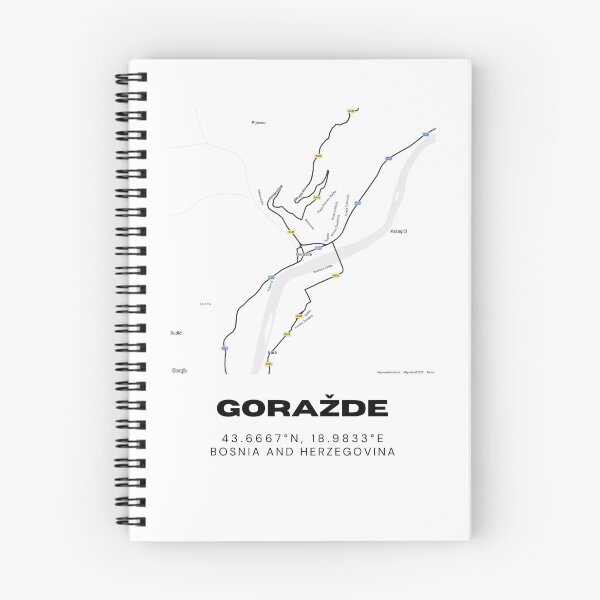 Item preview, Goražde Bosnia Minimalist Map Poster | Modern Street Map Design designed and sold by RM-Journey.