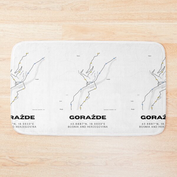 Item preview, Goražde Bosnia Minimalist Map Poster | Modern Street Map Design designed and sold by RM-Journey.