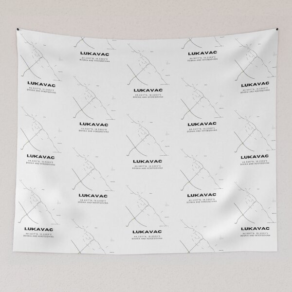 Item preview, Lukavac Bosnia Minimalist Map Poster | Elegant City Map Wall Art designed and sold by RM-Journey.