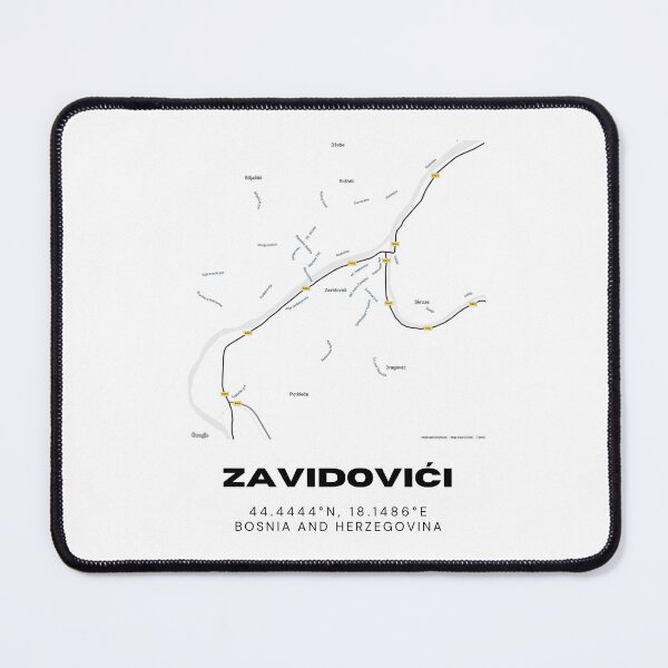 Item preview, Zavidovići Bosnia Minimalist Map Art | Modern City Layout Poster designed and sold by RM-Journey.