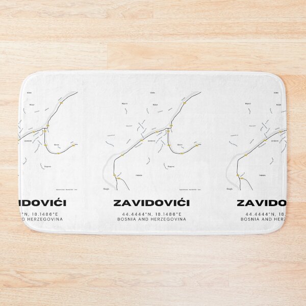 Item preview, Zavidovići Bosnia Minimalist Map Art | Modern City Layout Poster designed and sold by RM-Journey.
