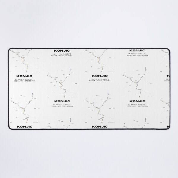 Item preview, Konjic Bosnia Minimalist Map Poster | Nature-Inspired City Map Design designed and sold by RM-Journey.