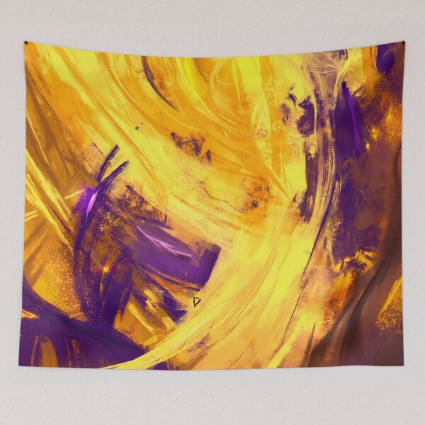 Item preview, Golden Inferno – Abstract Digital Painting designed and sold by Caelder.
