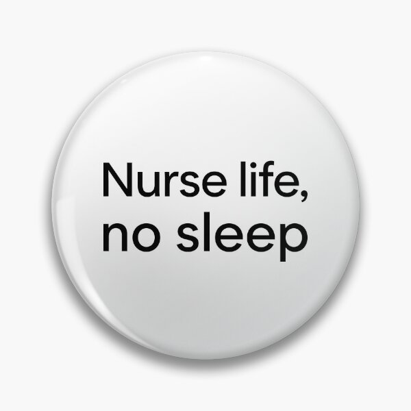 Item preview, Nurse Life No Sleep – Clean Black and White Typography designed and sold by ModdiesColors.