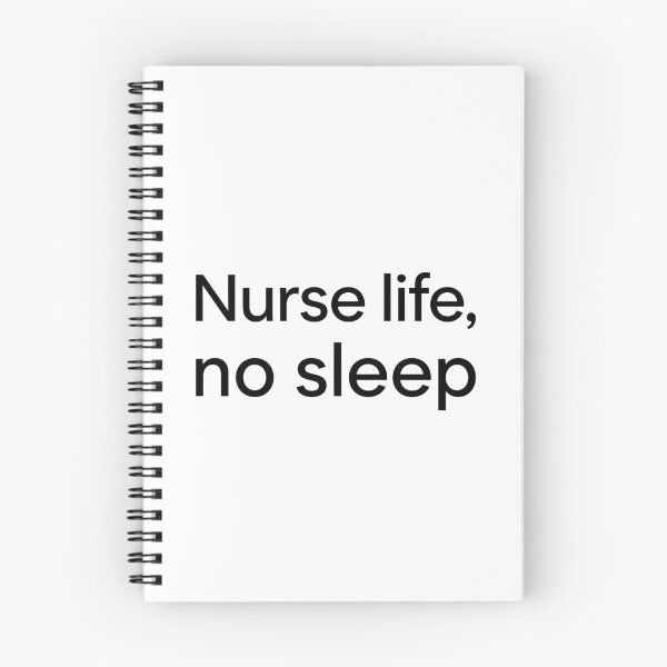 Item preview, Nurse Life No Sleep – Clean Black and White Typography designed and sold by ModdiesColors.