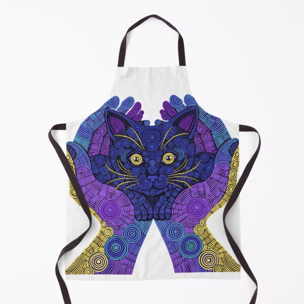 Item preview, Purple Mandala Cat Hands Dot Art designed and sold by Stellar Geometry.
