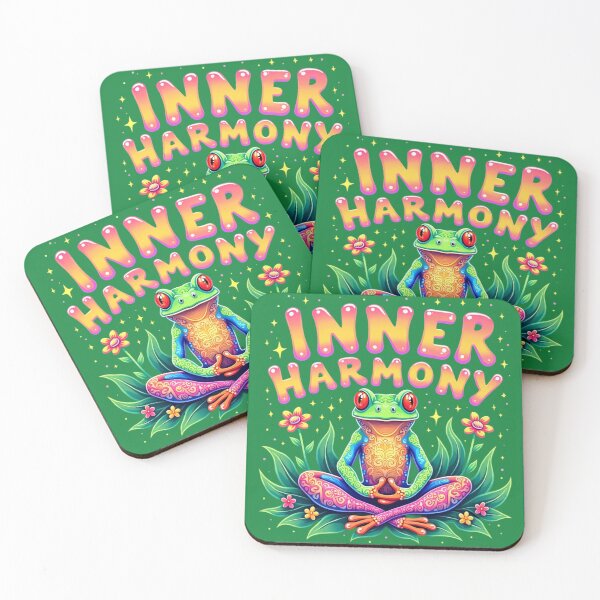 Item preview, Zen Frog Inner Harmony Yoga Meditation Aesthetic designed and sold by TS68.