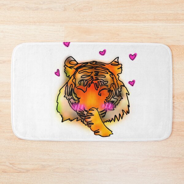 Item preview, Maple the Tiger heart blush emoji - animalz  designed and sold by Ashley’sAnimalz.